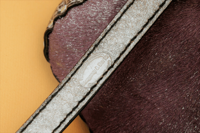 Petit sac et bourse en peau et cuir rose violacé