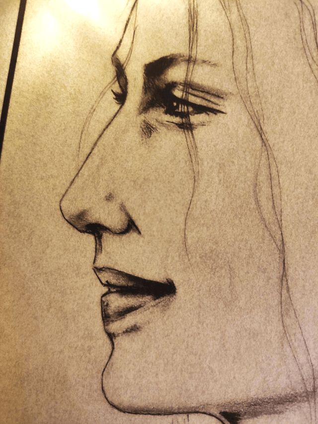Portrait de Jonna Jinton, impression sur Parchemin végétal 20X30cm