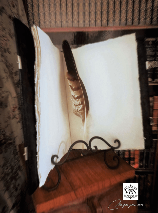 Carnet de croquis en cuir romantique