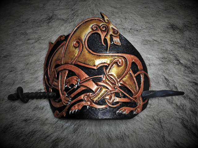 Barrette à pic "Chien Viking"
