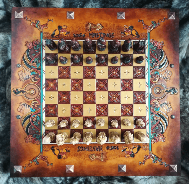 Jeu d'échecs médiéval Bataille d'Hastings 1066