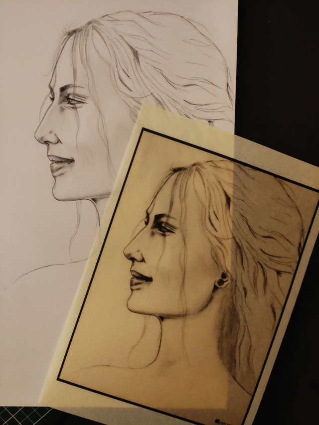 Portrait de Jonna Jinton, impression sur Parchemin végétal 20X30cm