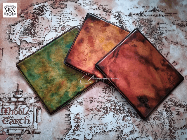 Tapis à souris de luxe en cuir marbré